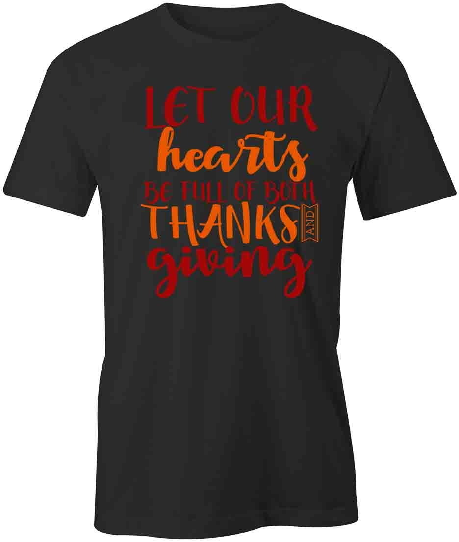 HEARTS BE FULL OF THANKS TShirt Tee Short-Sleeved Cotton CLOTHING S1BSA519 XXXXL
