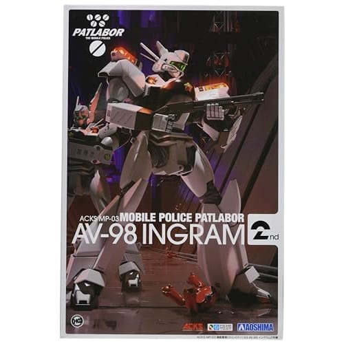 Aoshima Bunka Kyozai (AOSHIMA) Mobile Police Patlabor AV-98 Ingram Unit 2, Approximately 190mm Tall, 1/43 Scale, Pre-Colored Plastic Model, MP-03