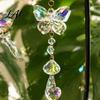Crystal Wind Chimes for Garden Butterfly & Dragonfly Suncatcher Colorful Rainbow Maker Prism Hanging Unique Housewarming Gifts New Home Ornament,