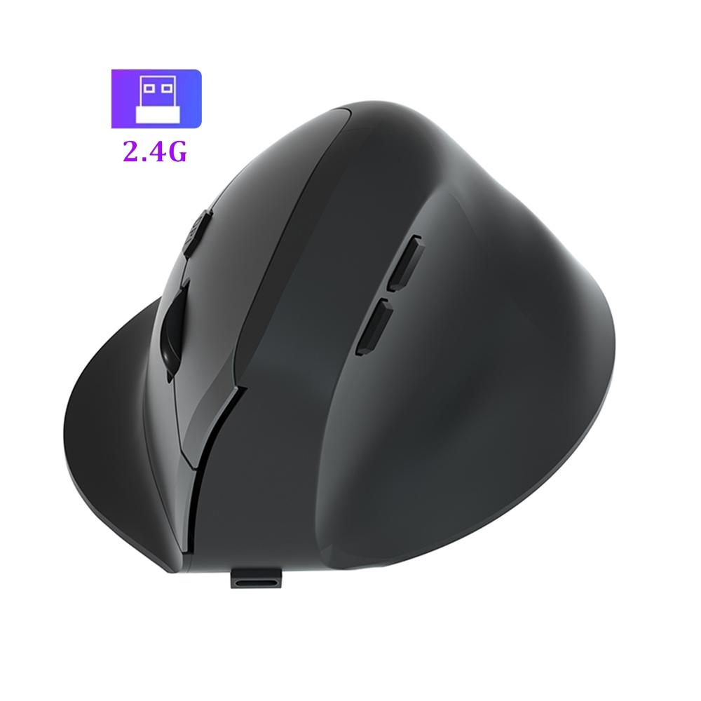 

Bluetooth Mouse Vertical Mouse Ergonomic 2.4G Wireless Optical Mice 3 Adjustable DPI 800/1200/1600 6 Buttons for Laptop Desktop