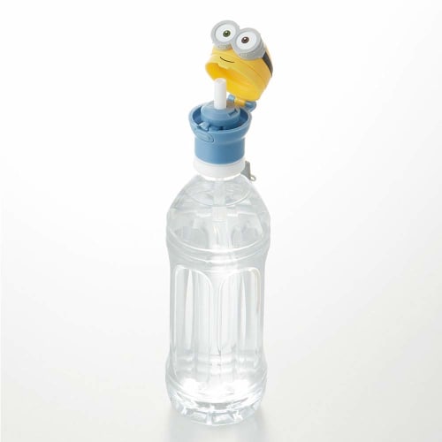 Skater (skater) Plastic Bottle Straw Cap with Mobile Case 350ml 500ml Minion PSHC7