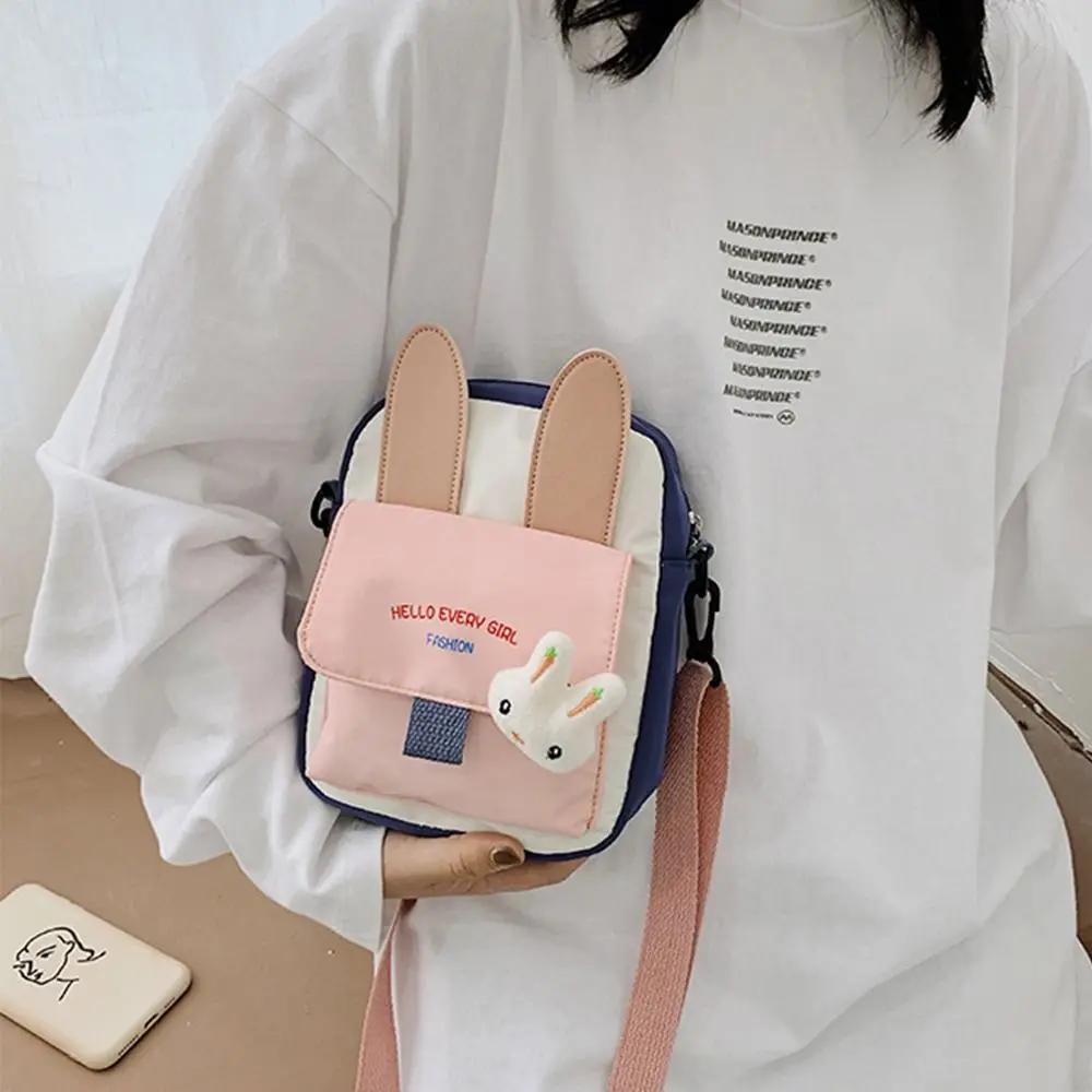 Women Shoulder Bag Fashion Small Fresh Casual Tote Outdoor Bag Japanese Style Canvas Handbag Lovely Shoulder Bag Girls Gift
