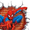 Wall Sticker Cartoon 3D Effect Spiderman Decorative Wall Decal Home Decor Gifts for Kids Rooms