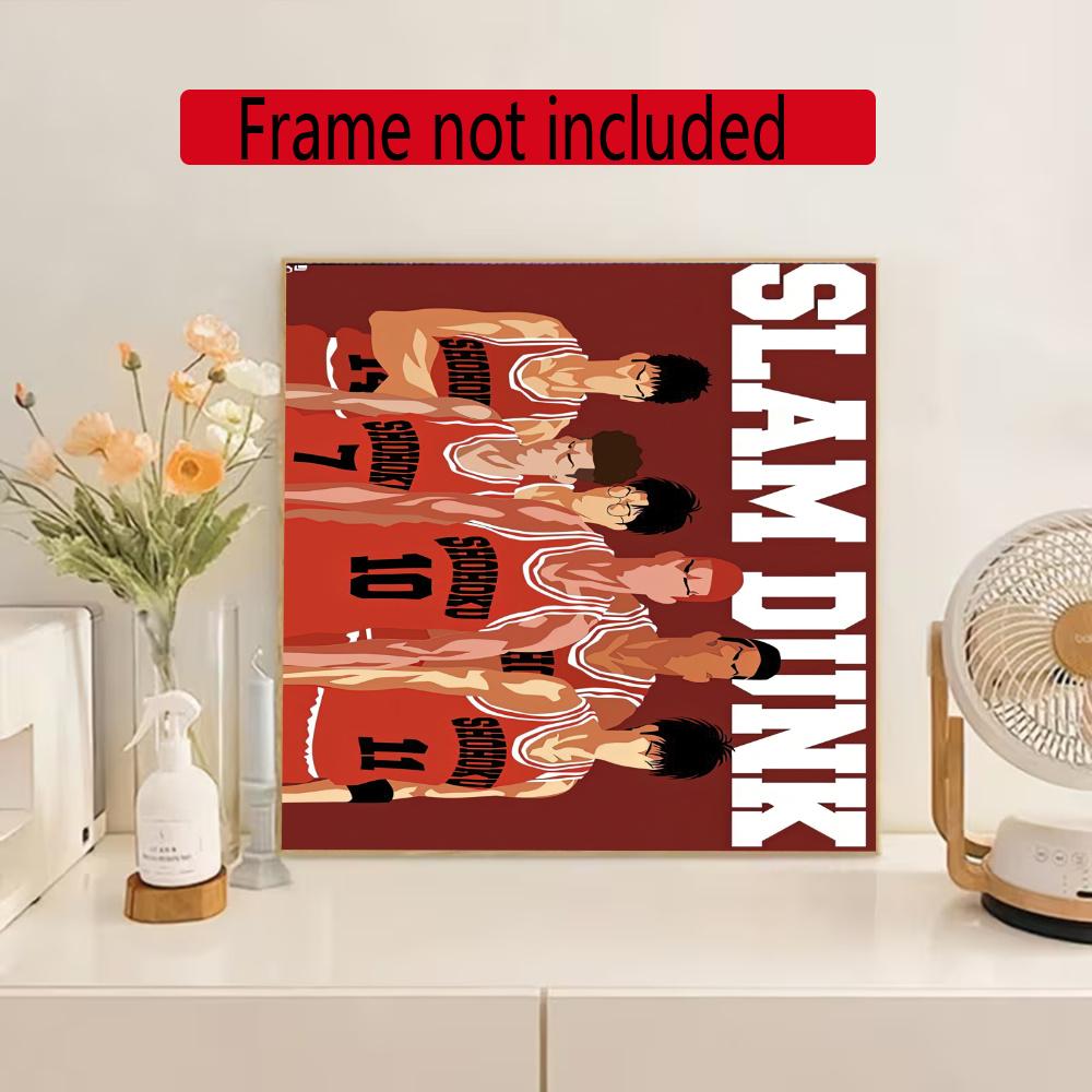 Sakuragi Basketball Dunk Diamond Painting Round Diamond Mosaic Rhinestones Diamond Embroidery Craft Kit Wall Decor Without Frame