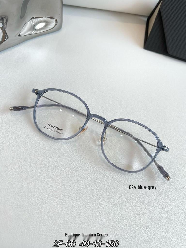 Karin Runde Titan-Brillenfassungen für Damen - Altersreduzierend, Blaulichtfilter, Mit Sehstärke kompatibel