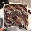 Fashion Square Fashion Foreign Style Small Silk Scarf Women'S Headband Decorative Scarf Dual-Purpose Small Square Scarf New Scarf