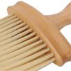 Barber Brush Neck Duster Nylon Bristles Simple Style Neck Duster with Wooden Handle Barber Brush for Hair Cutting
