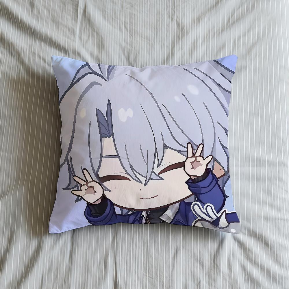Cushion Cover Soft Case Sofa Living Honkai Phainon Room Home Comfortable Rail Office Decor Protective Star Pillow