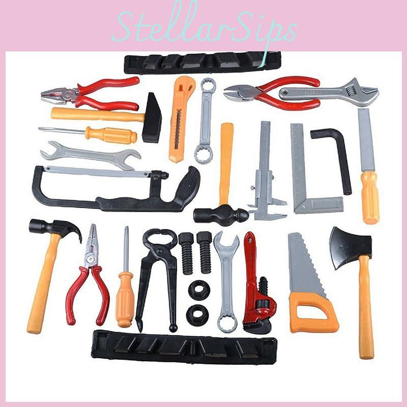 Premium 14pcs Construction Tool Set Toy For Childrens Creative Pretend Play And Learning