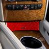 Carbon Fiber Central Storage Box Panel Trim Cover Car Interiors Accessories Decoration Sticker For Benz M-class W164 2005-2011