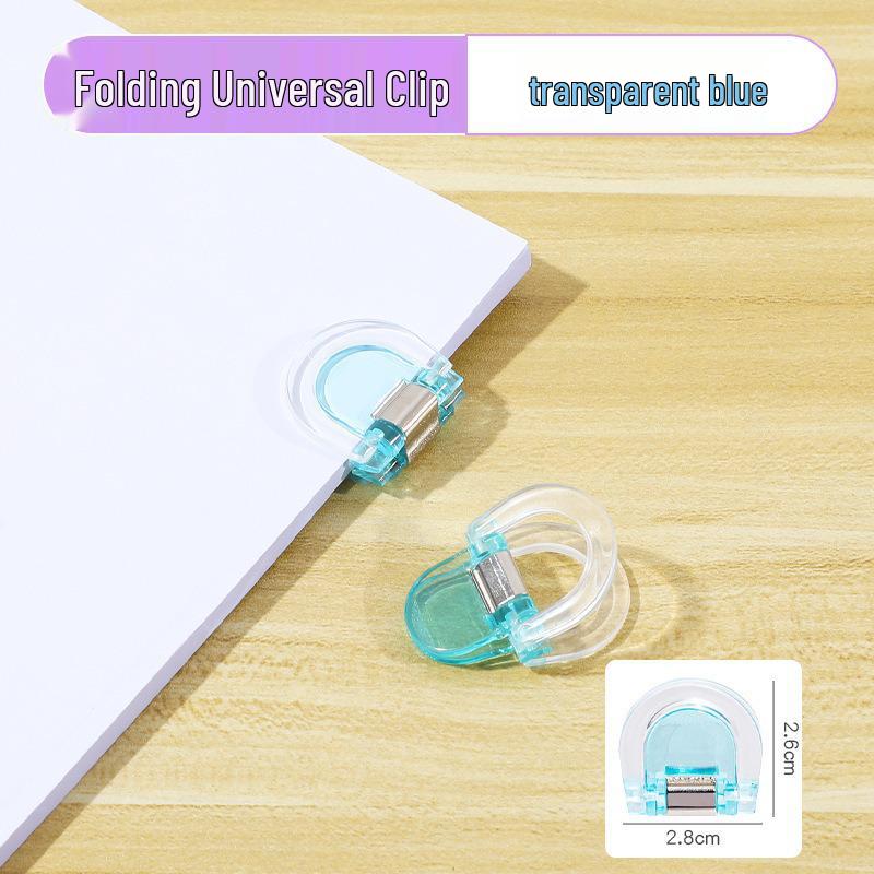 Colorful Transparent D-Type Universal Mini Clip for Documents and Photos