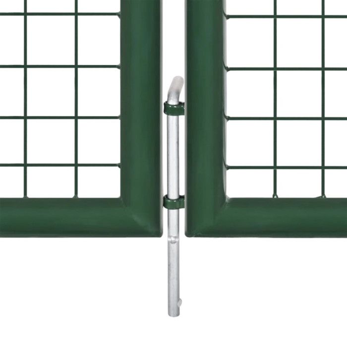 VidaXL Steel Gate 350x100 Cm Green