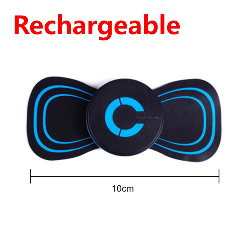 Electric Muscle Massager Portable Mini Neck Back Cervical Massage Patch Stimulator EMS 6 Modes Muscle Relief Pain Relaxation