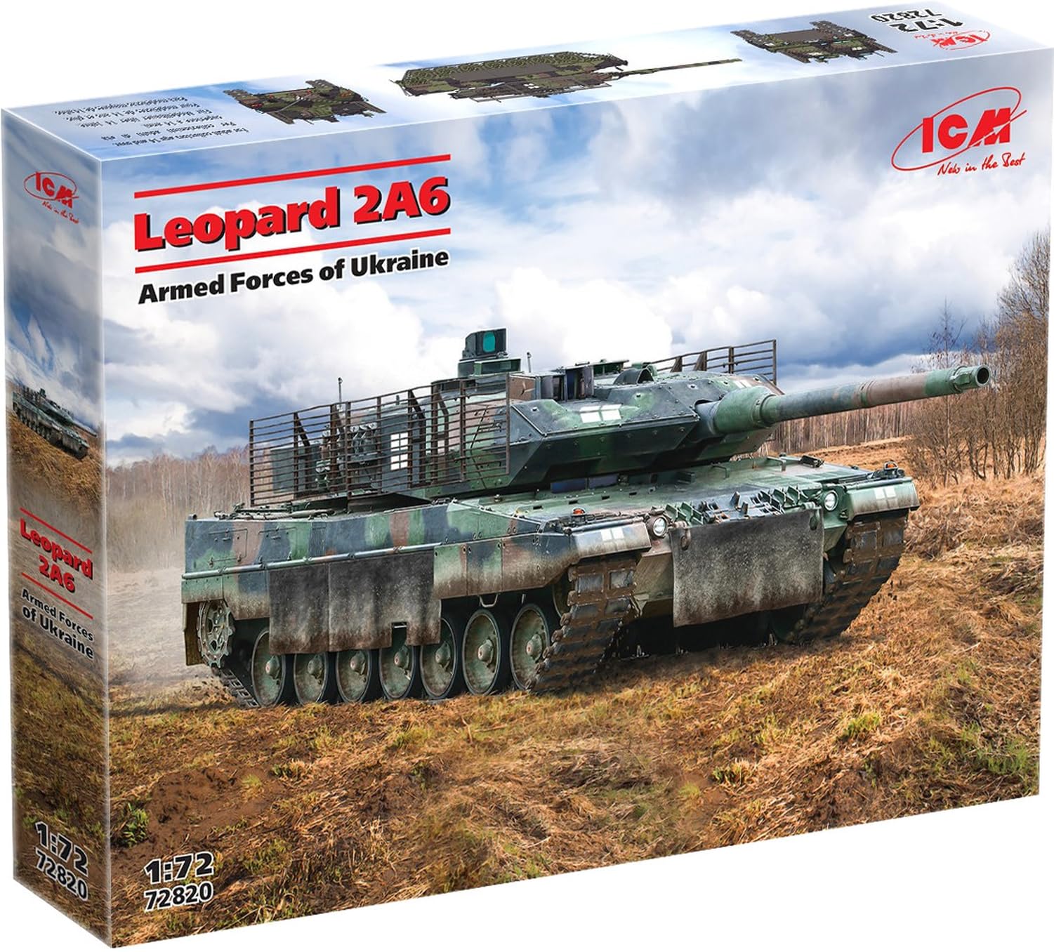 

ICM Ukraine Leopard 2A6 Plastic Model 72820 1/72 (Tank)