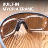 SCVCN Photochrome Sonnenbrille für Herren Radsportbrille MTB Fahrrad Sonnenbrille Sportbrille Laufbrille Fahrrad UV400 Damen