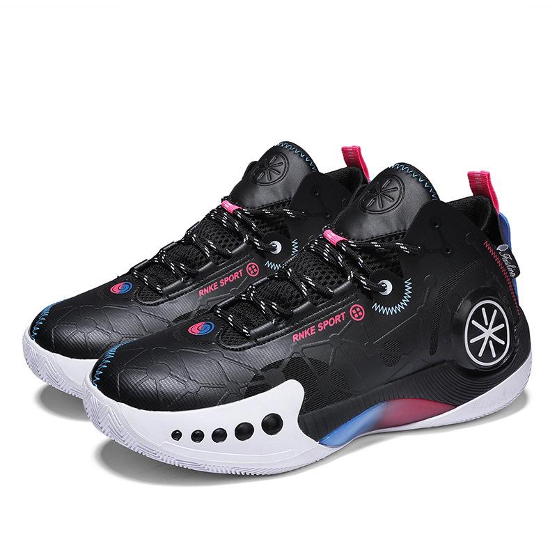 High-top Basketball Shoes, Microfiber Leather MD Soft Sole Non-slip, Boys and Girls, Teenagers and Students Competition Sports Shoes
