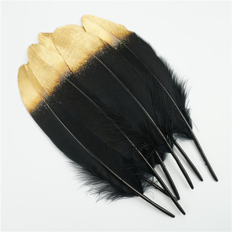 10Pcs Golden Goose Feather 15-20cm Silver Swan Plumes Dream Catcher Accessories DIY Jewelry Creation Feather Holiday Decorations