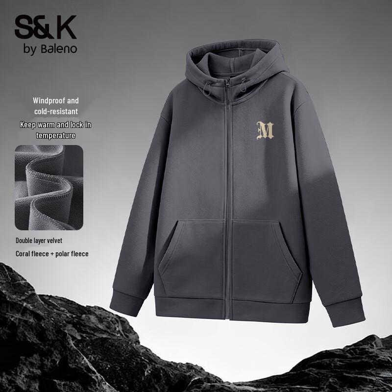 

Baleno Men s S&K Fleece Lined Hooded Jacket 3XL