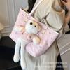 Simple Printing Large Capacity Tote Bag 2025 New Women's Commute Casual Fashion Trendy Shoulder Bag