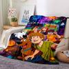 Scoobydoo Print Flannel Blanket High Quality Warm Comfortable Cover for All Seasons Perfect for Gifts Home Decor