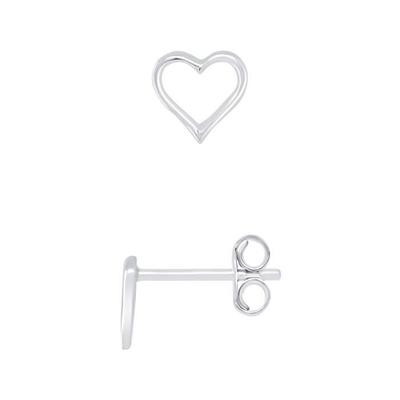 Earrings - LÉA &; ARTHUR - Openwork Heart - 925 Silver - Stroller System - Children