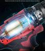 Cordless Double Speed Electric Drill with Rechargeable Lithium Battery and Impact Function