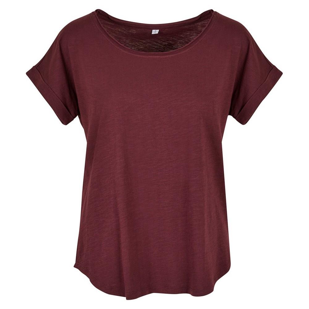 Construye tu marca Camiseta larga slub para mujer/señora