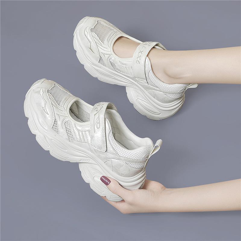 

Mesh breathable shoes women s summer non-slip not tired feet show legs long dad shoes versatile platform casual shoes 40