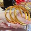 7mm Ancient Fashu Circle Heritage Bracelet Matte Frosted Surface Closed Bangle Bracelet  Women's
