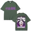Japanischer Anime Jujutsu Kaisen Gojo Satoru T-Shirts Unisex Damen Harajuku Mode Unisexga T-Shirt Übergroß Baumwolle Y2k Sommer T-Shirt