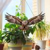 Waterproof Bird Scarer Simulation Owl With Reflective Bird Scare Pendant Pest Control With Bell Hanging Bird Repellent Courtyard