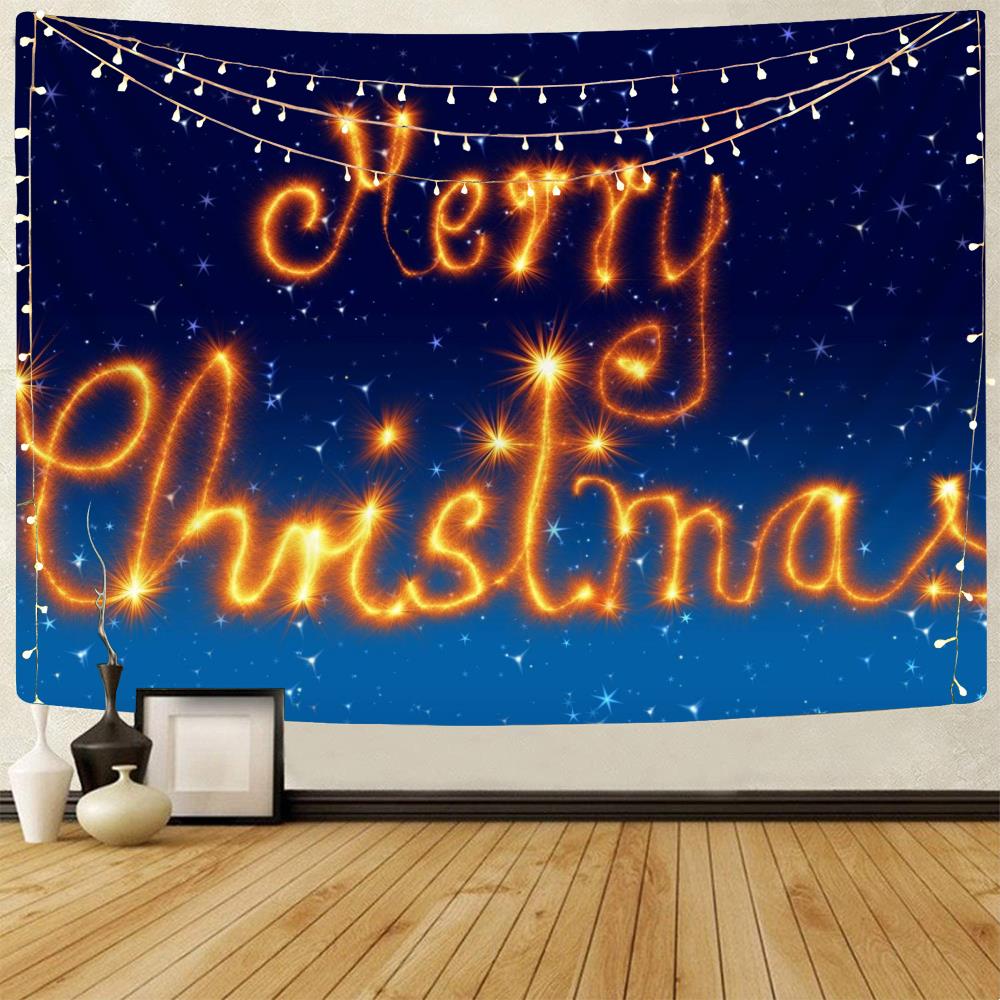 Weihnachts-Tapisserie, Weihnachtsbaum-Tapisserie, Schneemann, Wandbehang, Weihnachtsthema, bedruckter Tapisserie-Hintergrundstoff