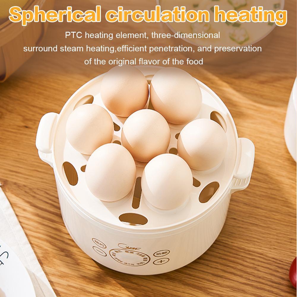2/3 Layer Egg Cooker Auto Shutoff Electric Egg Cooker 6 Eggs Capacity Tray Multifunctional Egg Poacher for Hard Boiled