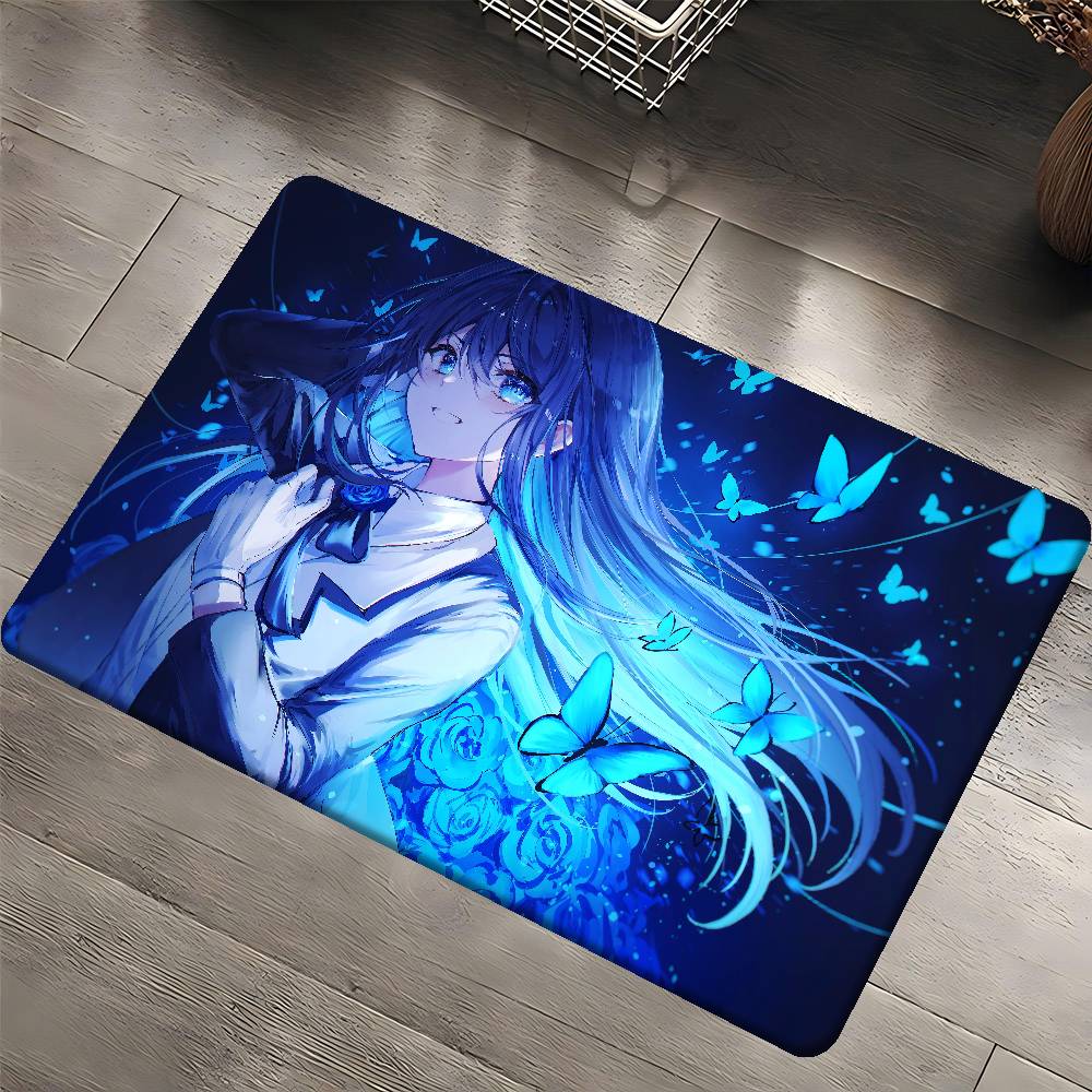 1pc Ado Bathroom Mat Kids Room Bedroom Decoration Balcony Anti-Slip Doormat Living Room Welcome Rug