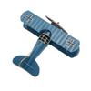 Flugzeugmodell-Dekoration, Vintage-Doppeldecker, Handgefertigte Heimdekorationen, Schreibtischdekoration, Schreibtischdekoration, Flugzeug