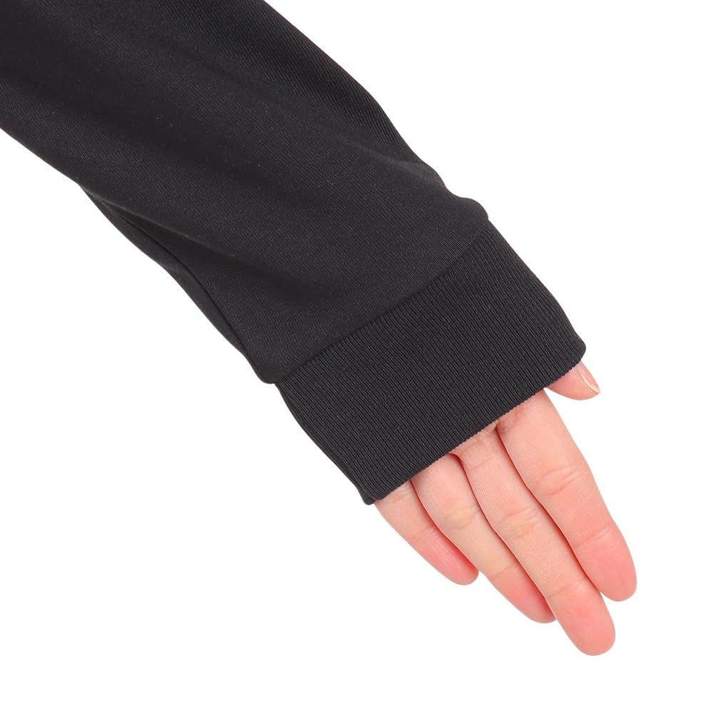 The North Face Back Square Logo Medium L/S Tee, Black,