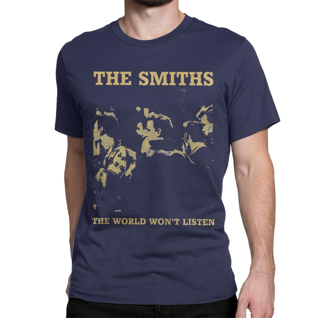Casual Vintage The Smiths T-Shirts Men Women's Crew Neck Pure Cotton T Shirts Indie Punk Rock Band Tee Shirt New Arrival Tops
