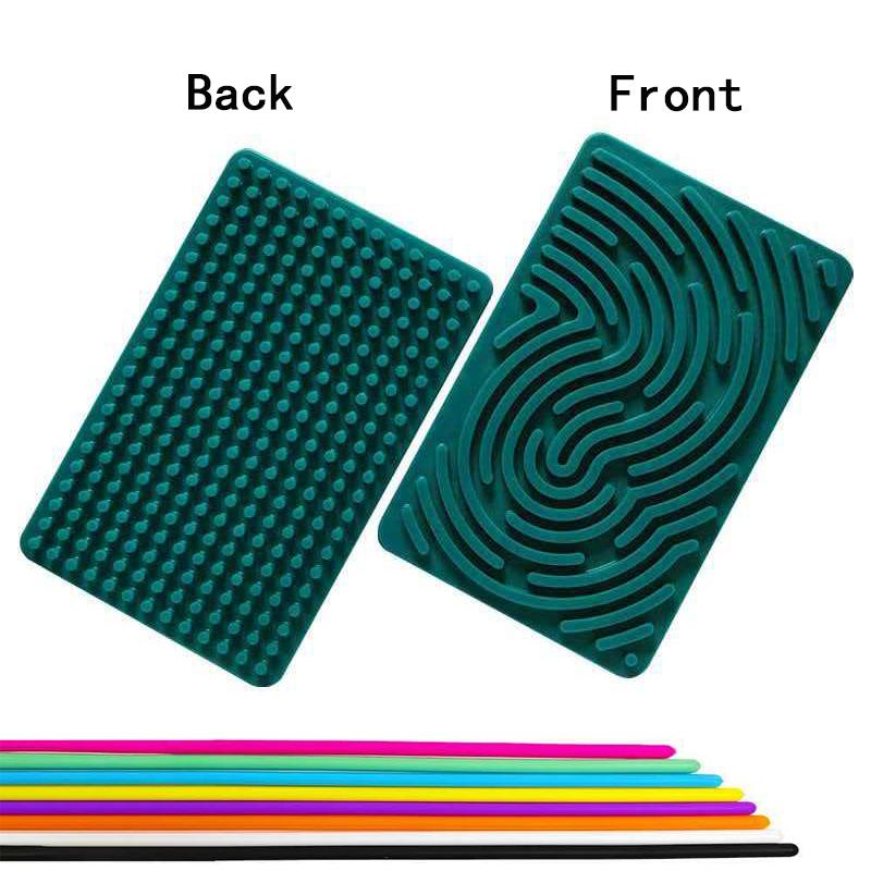 Sensory Activity Board Silicone Fidget Toy Calming Down Quiet Stress Anxiety Adhd Best Gifts For Kids Boys Girls