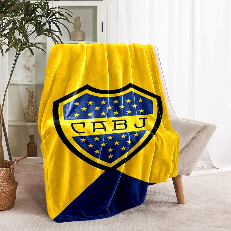 1pc Blanket - Club Atlético Boca Juniors Print Design, Lightweight Blanket for Sofa, Bed- Soft &Warm, Gift for All Seasons