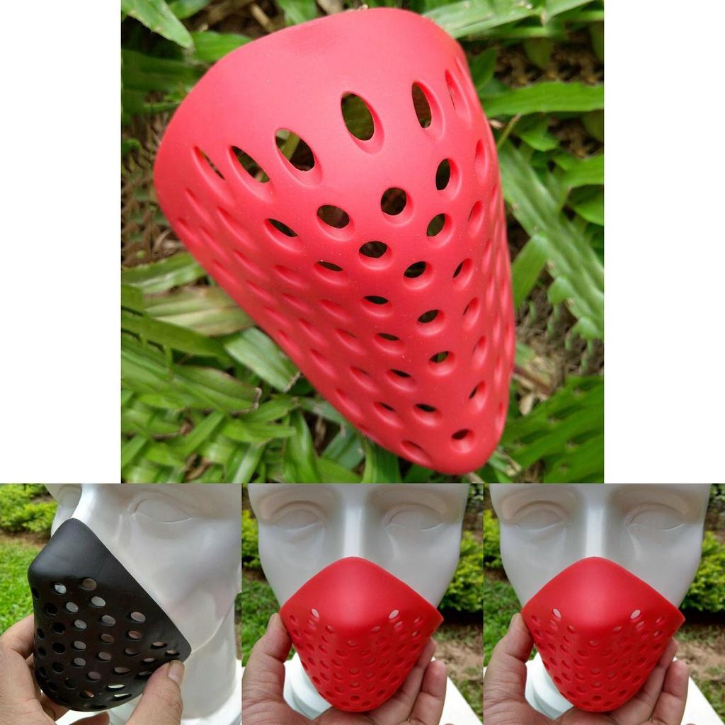 Spiderman Mouth Faceshell Non-toxic Soft Rubber Half Mask For Comfortable Breathing
