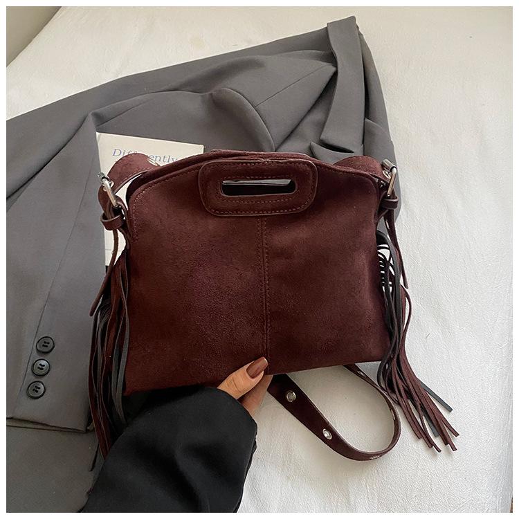 High Value Simple Popular Bag New Fashion Retro Shoulder Bag Large Capacity Women Messenger Fringed Bag