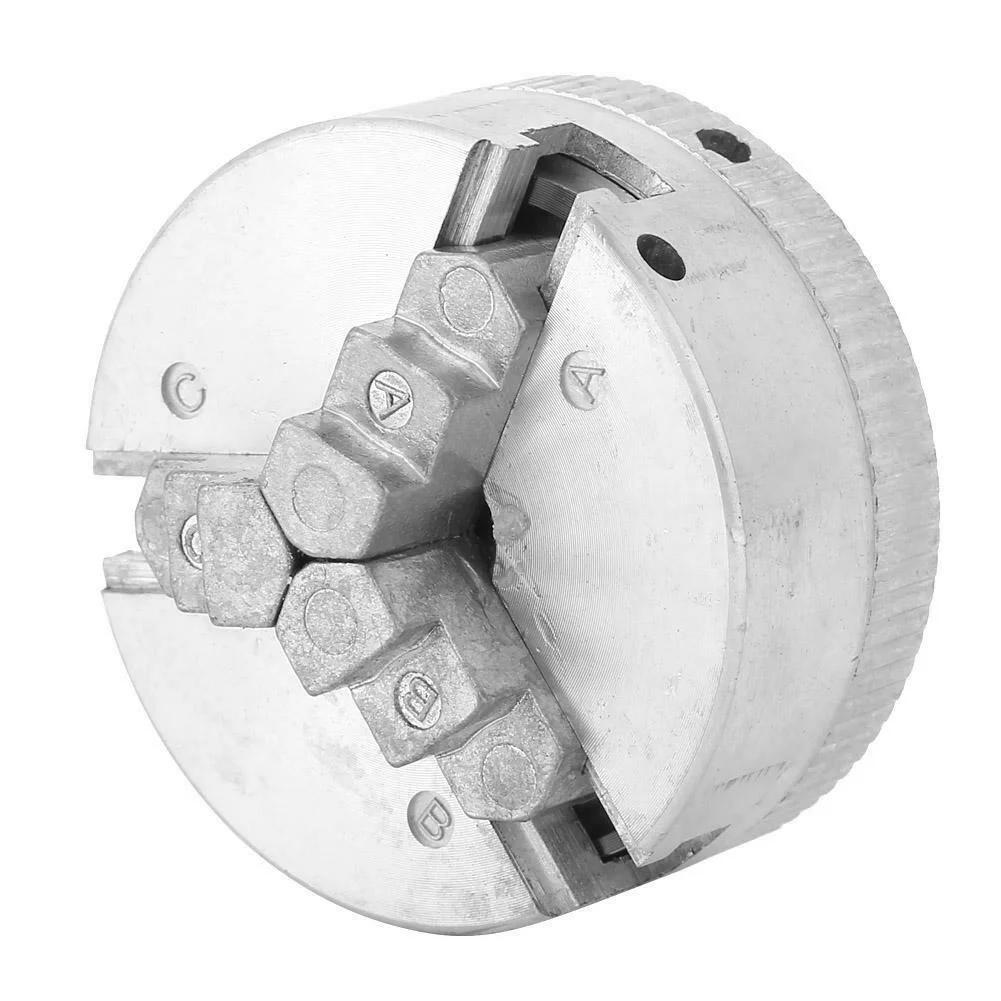 2025 New Jaws Self-Centering Cast Iron High Carbon Steel Mini Drill Chuck Metal 3 Jaws Manual Lathe Chuck Clamp