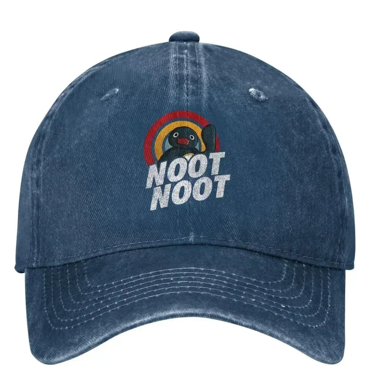 

Pingu Noot Noot Baseball Cap Stylish Men Adult Hip Hop Hats Sun Visors Kpop Rock Snapback Cap Gift One Size