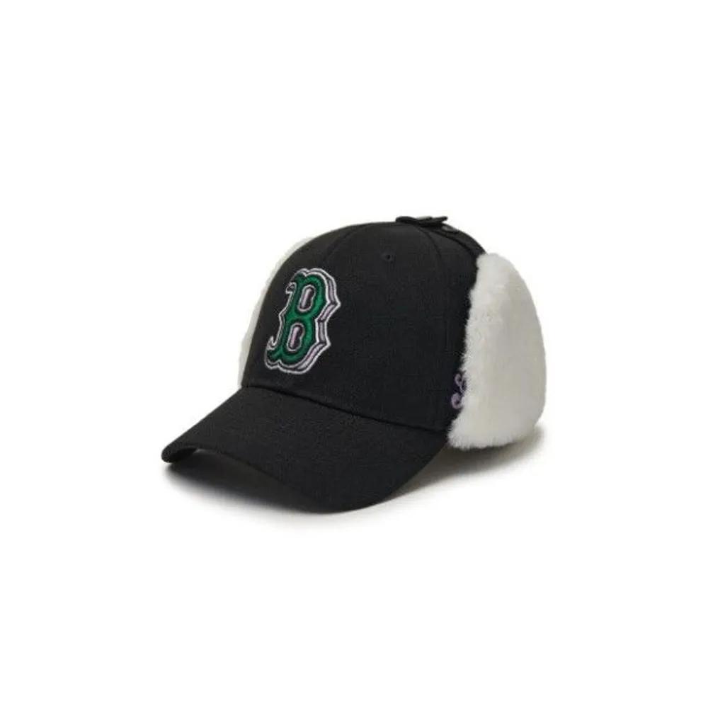 [MLB] Kids  Cap IQC 7AWMMT146-43BKS Monotive Travel Artwork Earflap Cap Boston Red Sox F3
