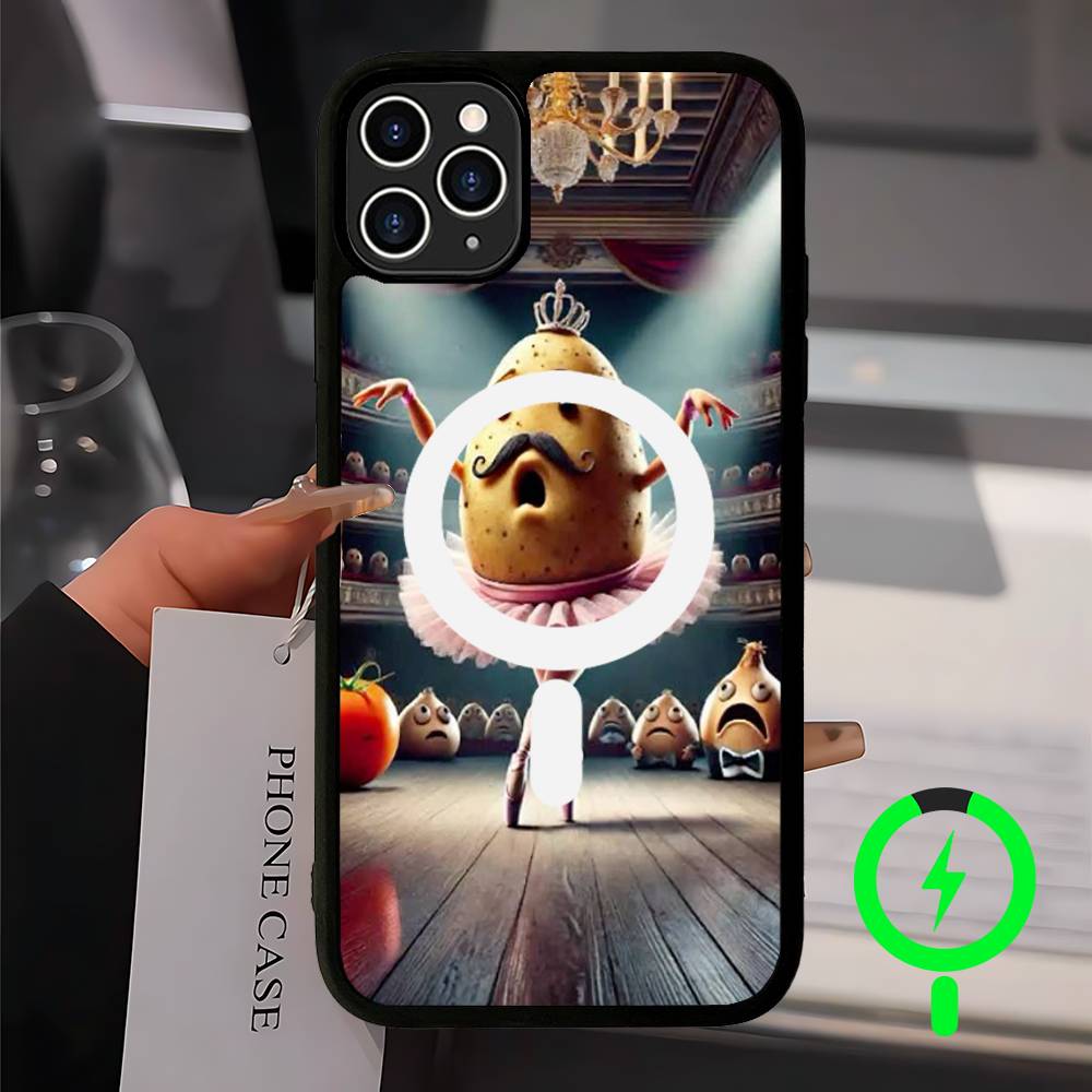 

ITALIAN Brainrot Creative Animal For Magesafe Magnetic Wireless Phone Case For IPhone 17 Pro Max Air 13 12 Mini 16 15 14 11 iPhone 16 pro