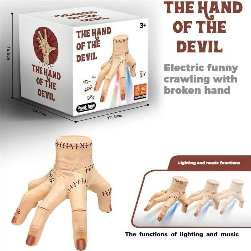 

Halloween Horror Prank Toy - Sound-Activated ElectricLight & Music Animated Crawling Broken Ghost HandSpooky Prop for Halloween Other