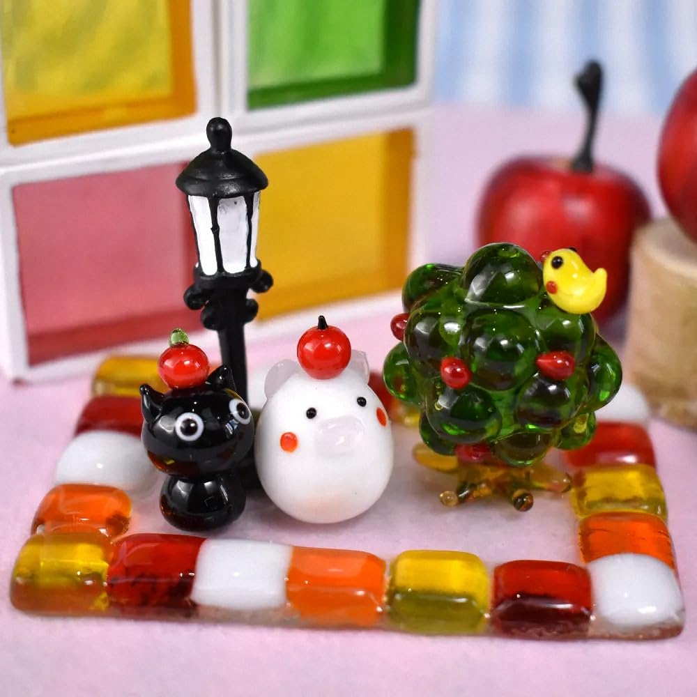 Fourcart Cute Handmade Glass Street Lights (Single X 5 Pieces)