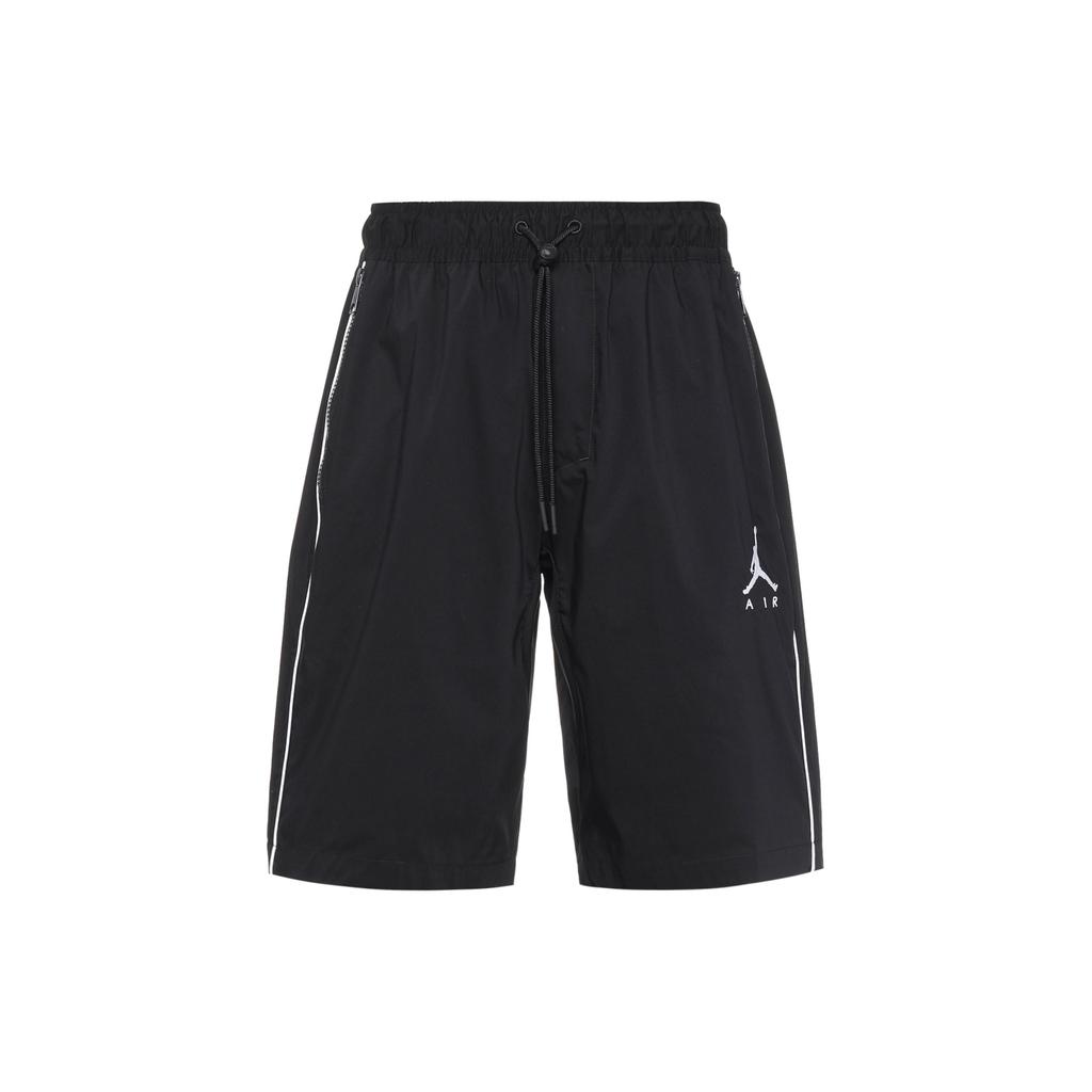 Jordan Jumpman Solid Trim Mid-Waist Woven Shorts Men Bottoms Black CK6818-010