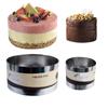 Mousse Ring stainless steel round cake mould Mousse ring thickened and raised 8CM Cake ring 4/6 "baking tools
