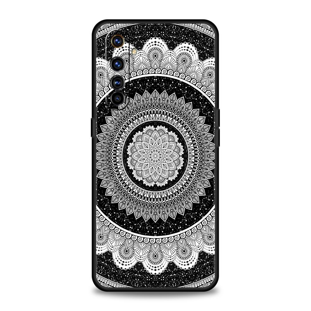 Retro Circular Totem Design Soft TPU For Realme 13 12 11 10 9 Pro Plus GT3 GT2 C21 C25 C35 C53 C55 C67 Pro 5G Phone Case Cover